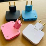 3-in-1 Foldable Multi-Socket Plug Adapter Rotatable 180° Wireless Converter - Image 5