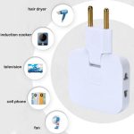 3-in-1 Foldable Multi-Socket Plug Adapter Rotatable 180° Wireless Converter - Image 4