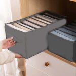9-Grid Drawer Clothes Organizer for Wardrobe & Folded Clothes - Image 4