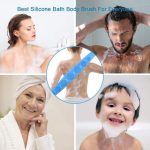 Bath Silicone Back Scrubber Double Side Bathing Brush for Skin Deep Cleaning for Men & Women - Image 7