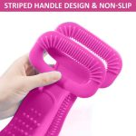 Bath Silicone Back Scrubber Double Side Bathing Brush for Skin Deep Cleaning for Men & Women - Image 6