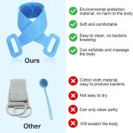 Bath Silicone Back Scrubber Double Side Bathing Brush for Skin Deep Cleaning for Men & Women - Image 5