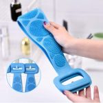 Bath Silicone Back Scrubber Double Side Bathing Brush for Skin Deep Cleaning for Men & Women - Image 3