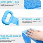 Bath Silicone Back Scrubber Double Side Bathing Brush for Skin Deep Cleaning for Men & Women - Image 2