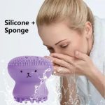 Little Octopus Silicone Face Cleansing Brush Facial Scrubber for Deep Cleaning - Image 3