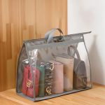 XL Clear Handbag Storage Organizer with Zipper - Image 5