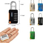 Lock 4 Digits Combination Mini Size Padlock Waterproof Outdoor Heavy Duty - Image 6
