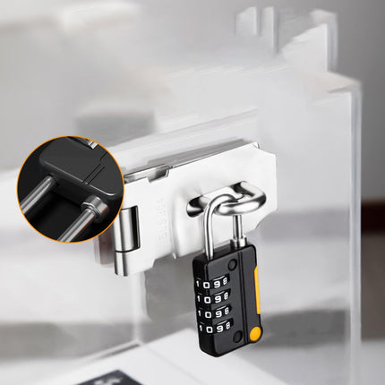 Lock 4 Digits Combination Mini Size Padlock Waterproof Outdoor Heavy Duty - Image 5