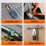 Lock 4 Digits Combination Mini Size Padlock Waterproof Outdoor Heavy Duty - Image 7