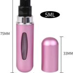 Travel Perfume Rechargeable Spray Bottle Mini Refillable Spray Jar Scent Pump - Image 5