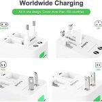 Universal All-In-One (US UK EU AU) World Wide International Travel Adapter Plug - Image 3