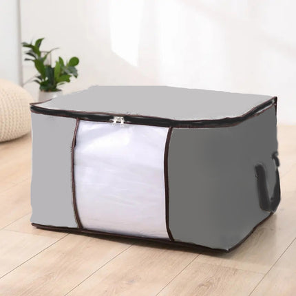 Winter & Summer Clothes Organizer Blanket and Wardrobe Storage Bag - Image 4